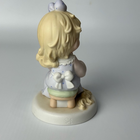 Precious Moments Little Girl Mirror Collectables Exclusive Vintage 1996 Figurine - Picture 5 of 6